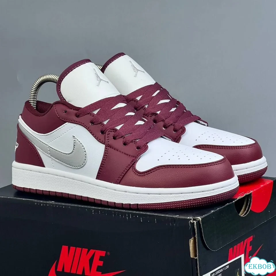 Nike Jordan 1 Low Red White фото 8
