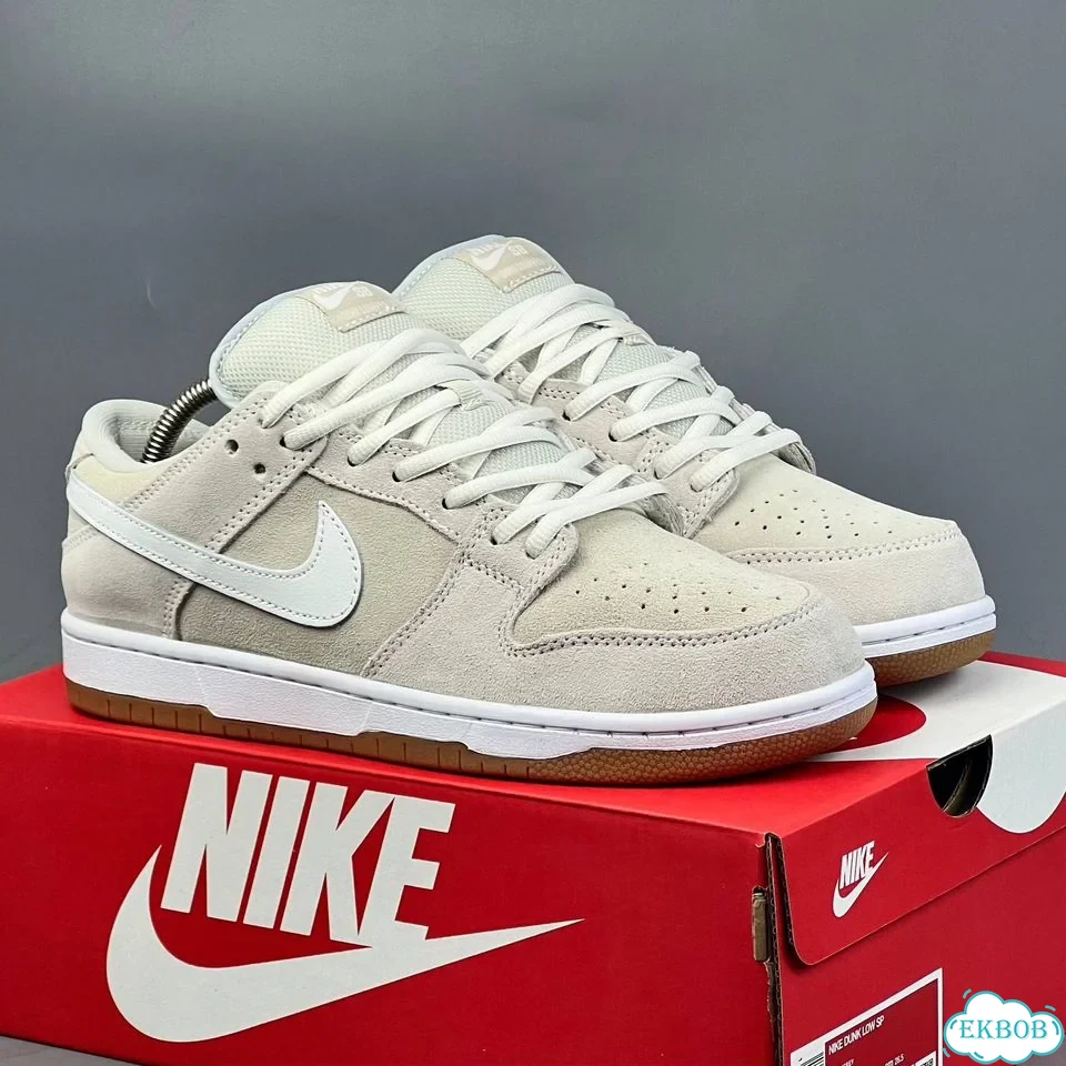 Nike Dunk SB Low Beige White фото 1