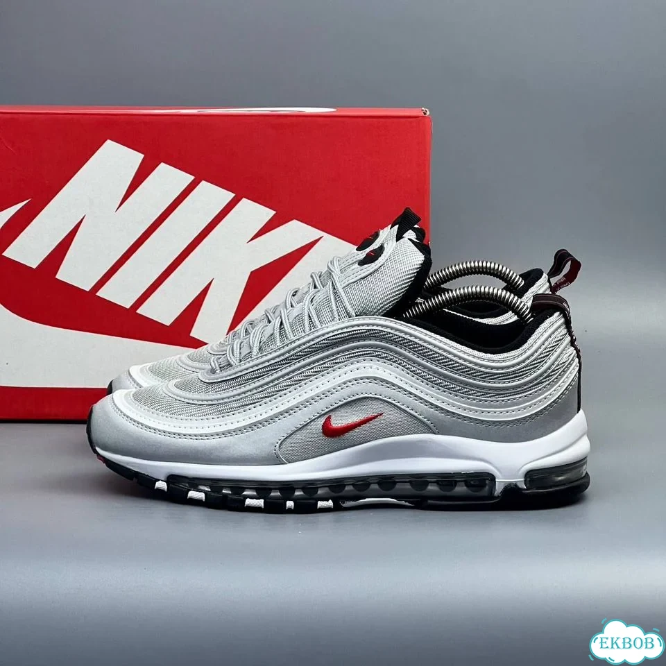 Nike Air Max 97 Grey Red фото 1