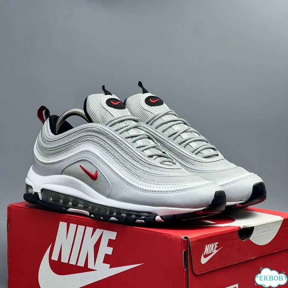 Nike Air Max 97 Grey Red фото 2