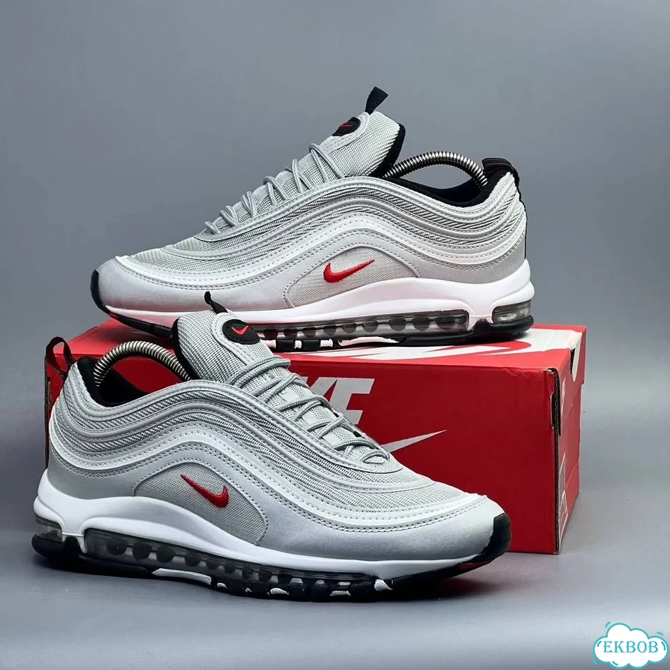 Nike Air Max 97 Grey Red фото 4