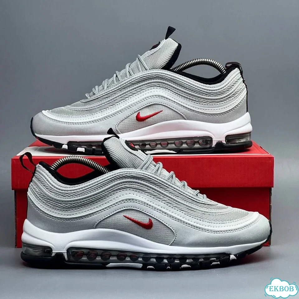Nike Air Max 97 Grey Red фото 8