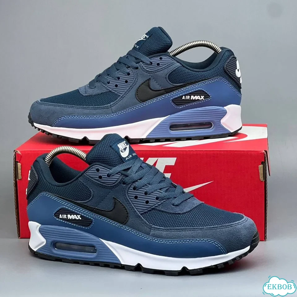 Nike Air Max 90 Navy White фото 3