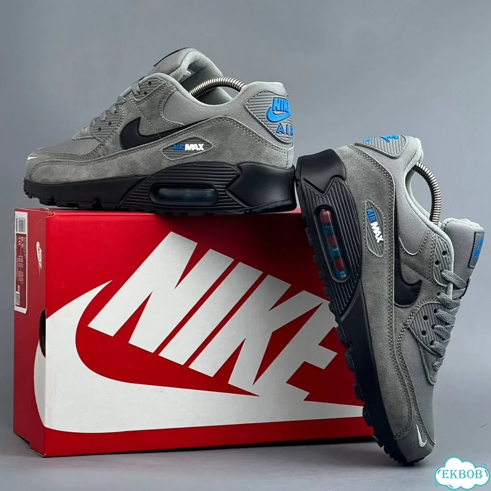 Nike Air Max 90 Grey Black фото 1