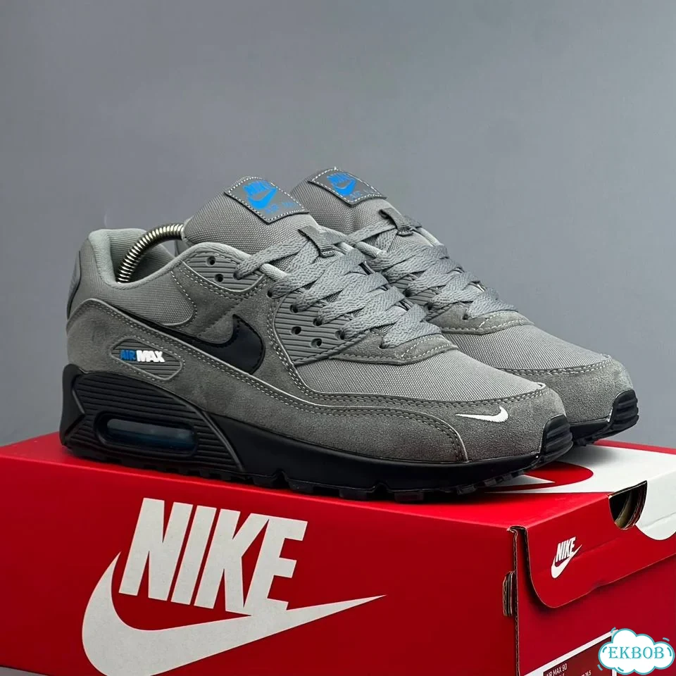 Nike Air Max 90 Grey Black фото 6