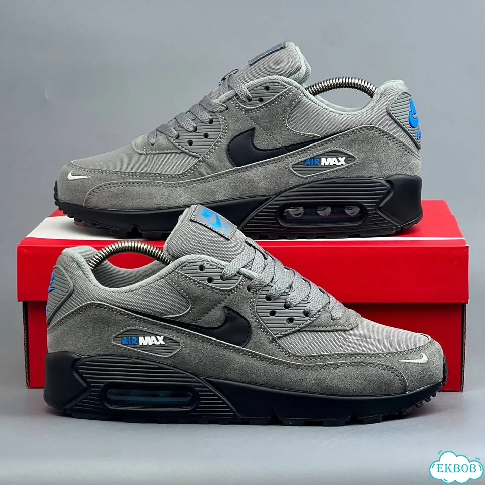 Nike Air Max 90 Grey Black фото 7