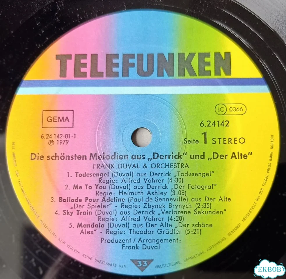 Frank duval & orchestra - derrick & DER alte 1979 фото 4