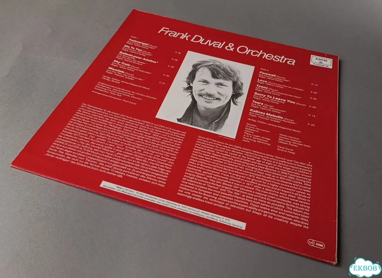 Frank duval & orchestra - derrick & DER alte 1979 фото 5