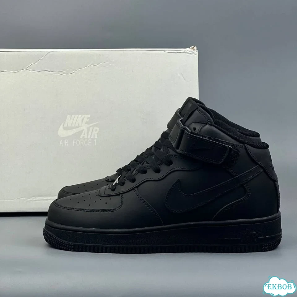 Nike air force 1 Mid Black фото 1