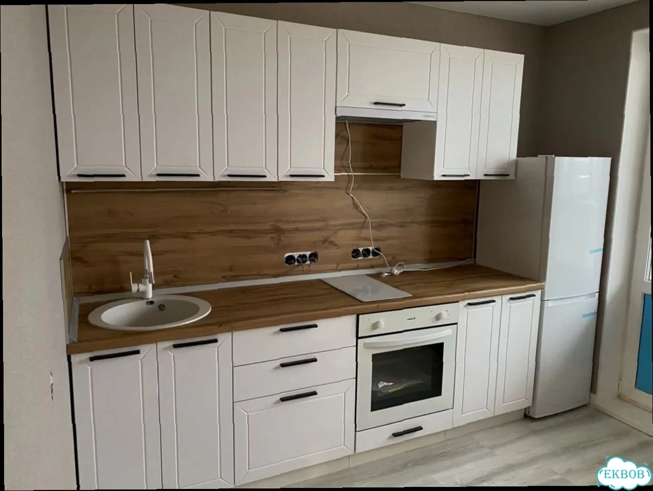 Современная модульная кухня с фасадами мдф новая фото 8