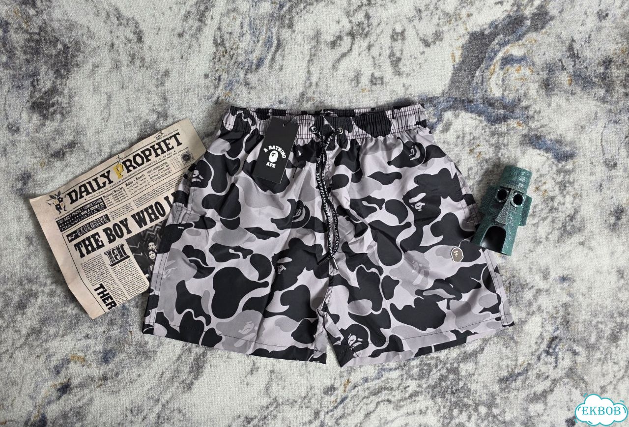 Шорты Bape Camo серые S-2XL фото 2