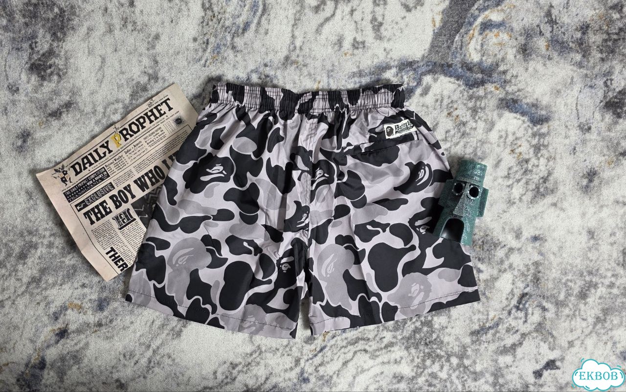 Шорты Bape Camo серые S-2XL фото 7