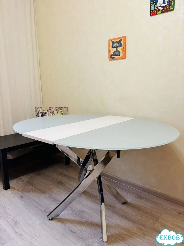 Стеклянный стол- трансформер фото 1