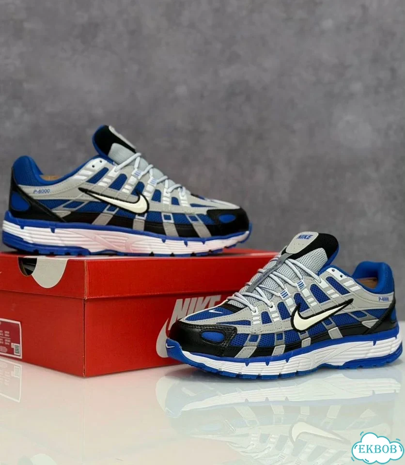 Кроссовки nike P6000 синие фото 6