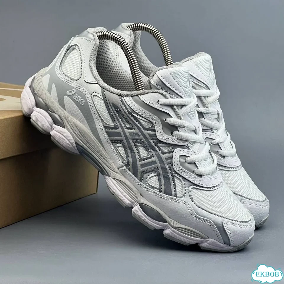 Asics Gel NYC White Grey фото 5