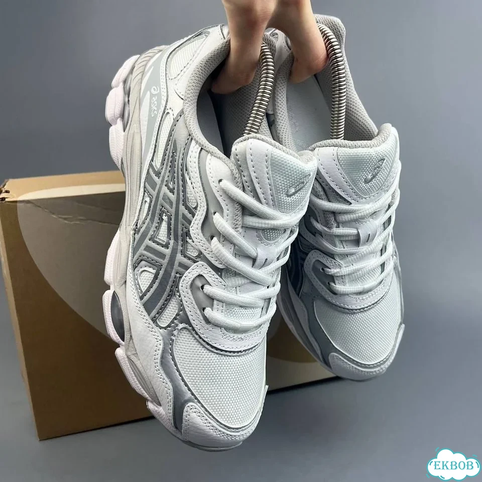 Asics Gel NYC White Grey фото 8