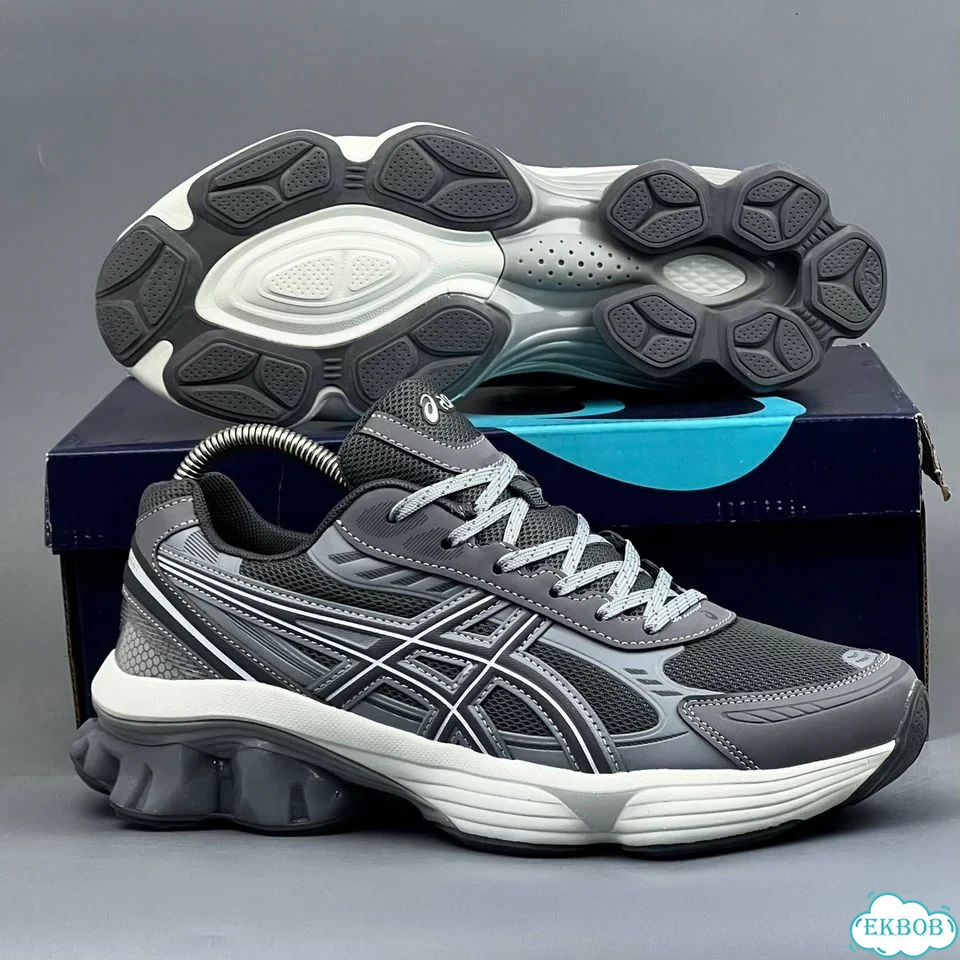 Asics Gel Kinetic Fluent Grey White фото 4