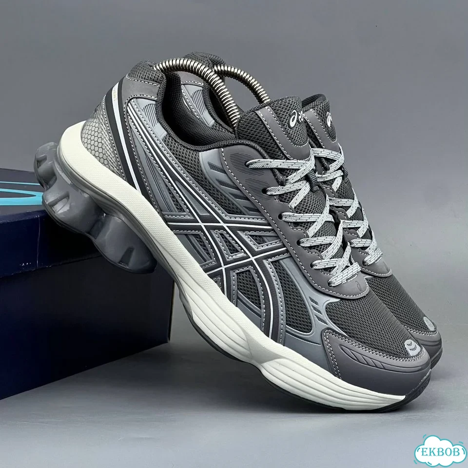 Asics Gel Kinetic Fluent Grey White фото 7