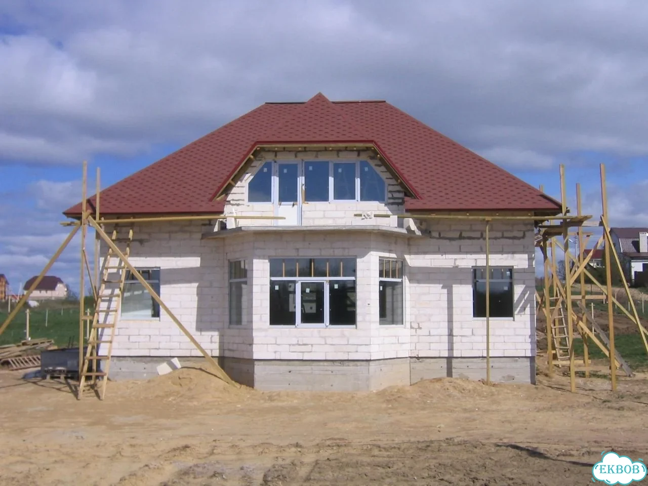 Дом из Газоблока / Строительство дома из Газобетона фото 10