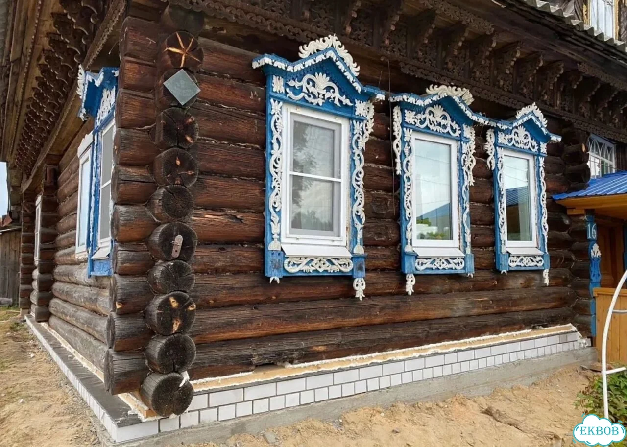 Замена венцов ремонт фундамента отмостка фото 7