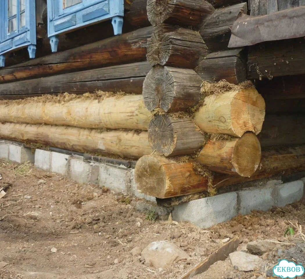 Замена венцов Подъём деревянного дома фото 2
