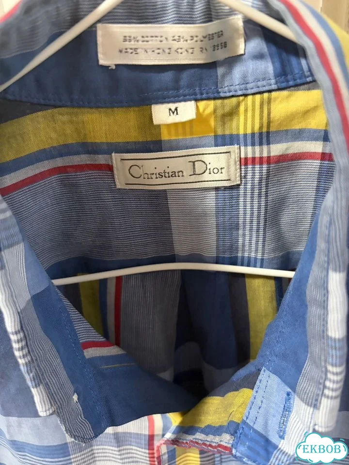 Рубашка в клетку christian dior фото 2