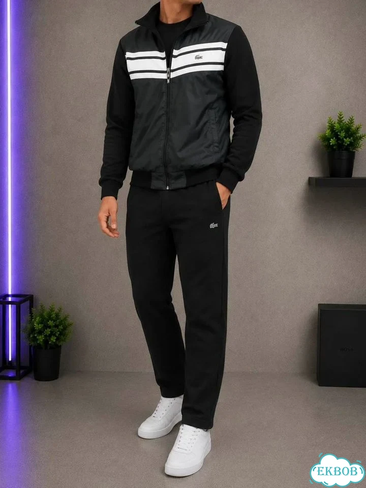 Спортивный костюм Lacoste черный фото 3