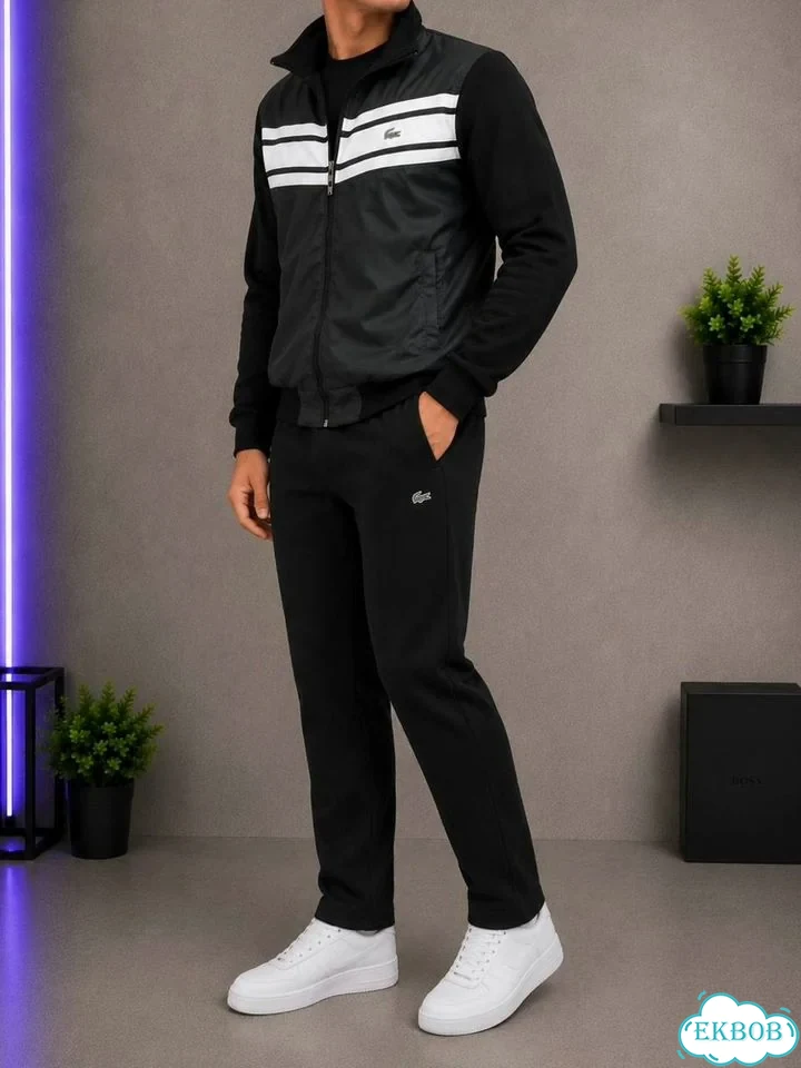 Спортивный костюм Lacoste черный фото 4