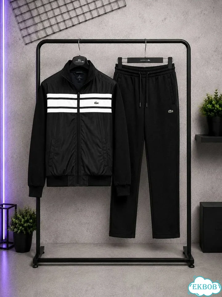 Спортивный костюм Lacoste черный фото 5