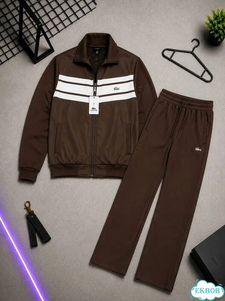 Спортивный костюм Lacoste коричневый фото 1