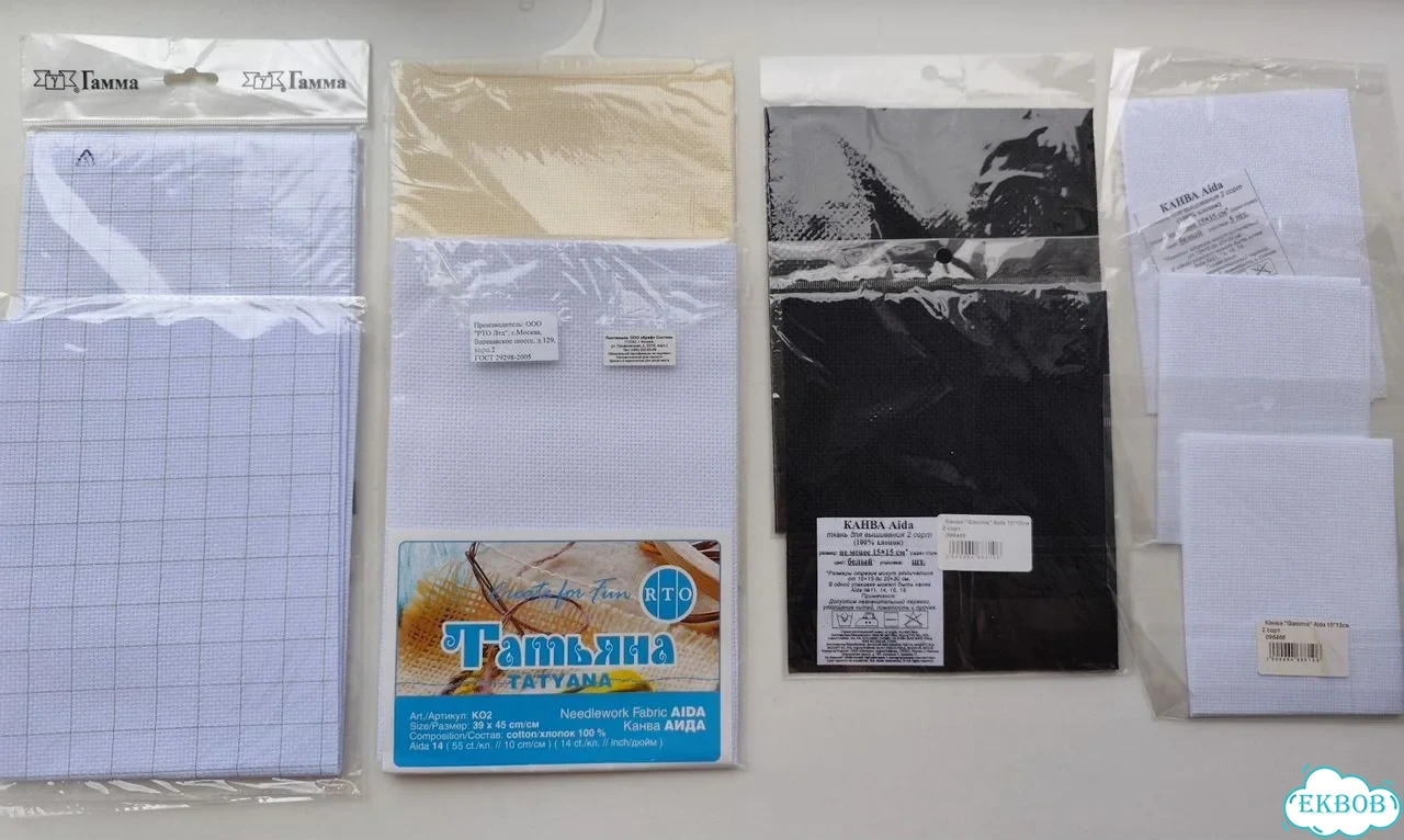 Канва для вышивания Gamma, RTO, Aida фото 3