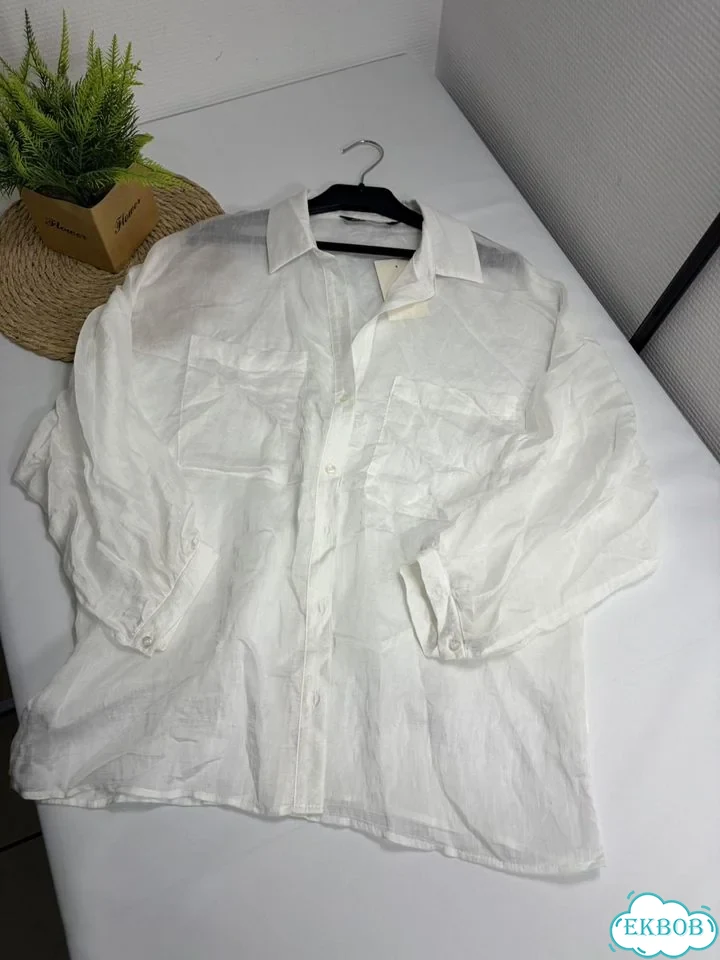 Zara рубашка блузка оверсайз 42(S) нф-8528 фото 2