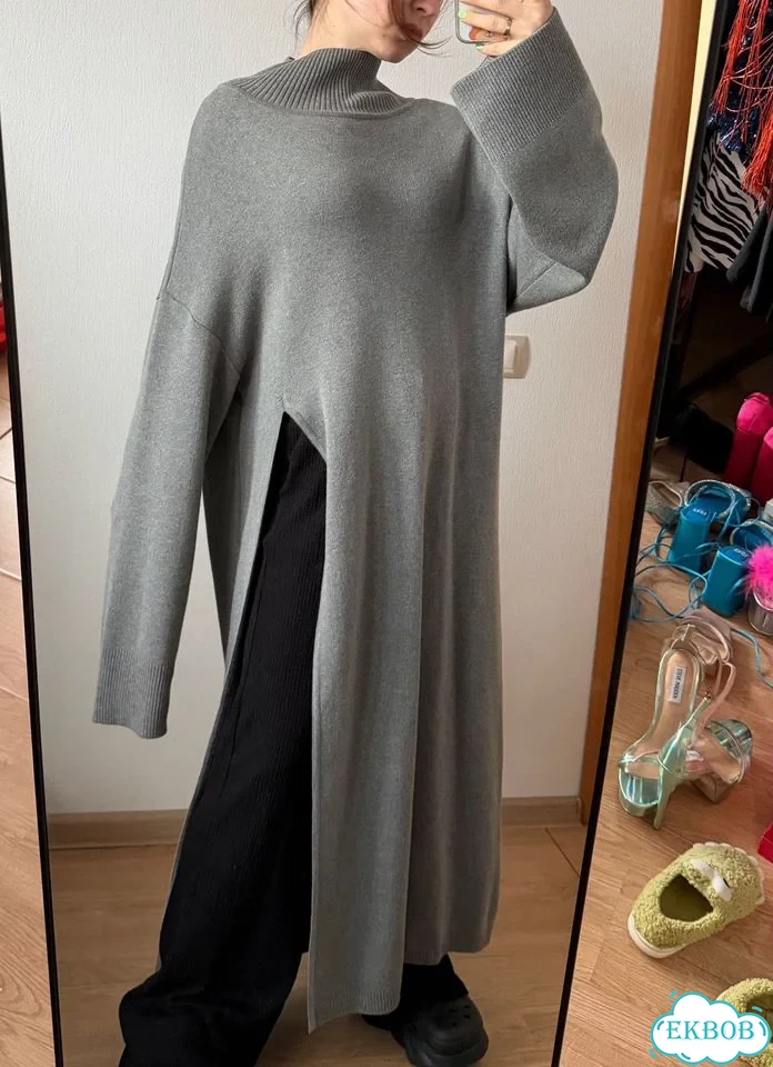 Elastic платье водолазка M L длинное фото 1
