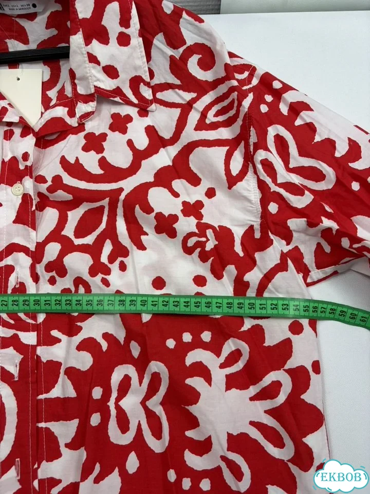 Рубашка Zara 100% хлопок 48(L) нф-8523 фото 6