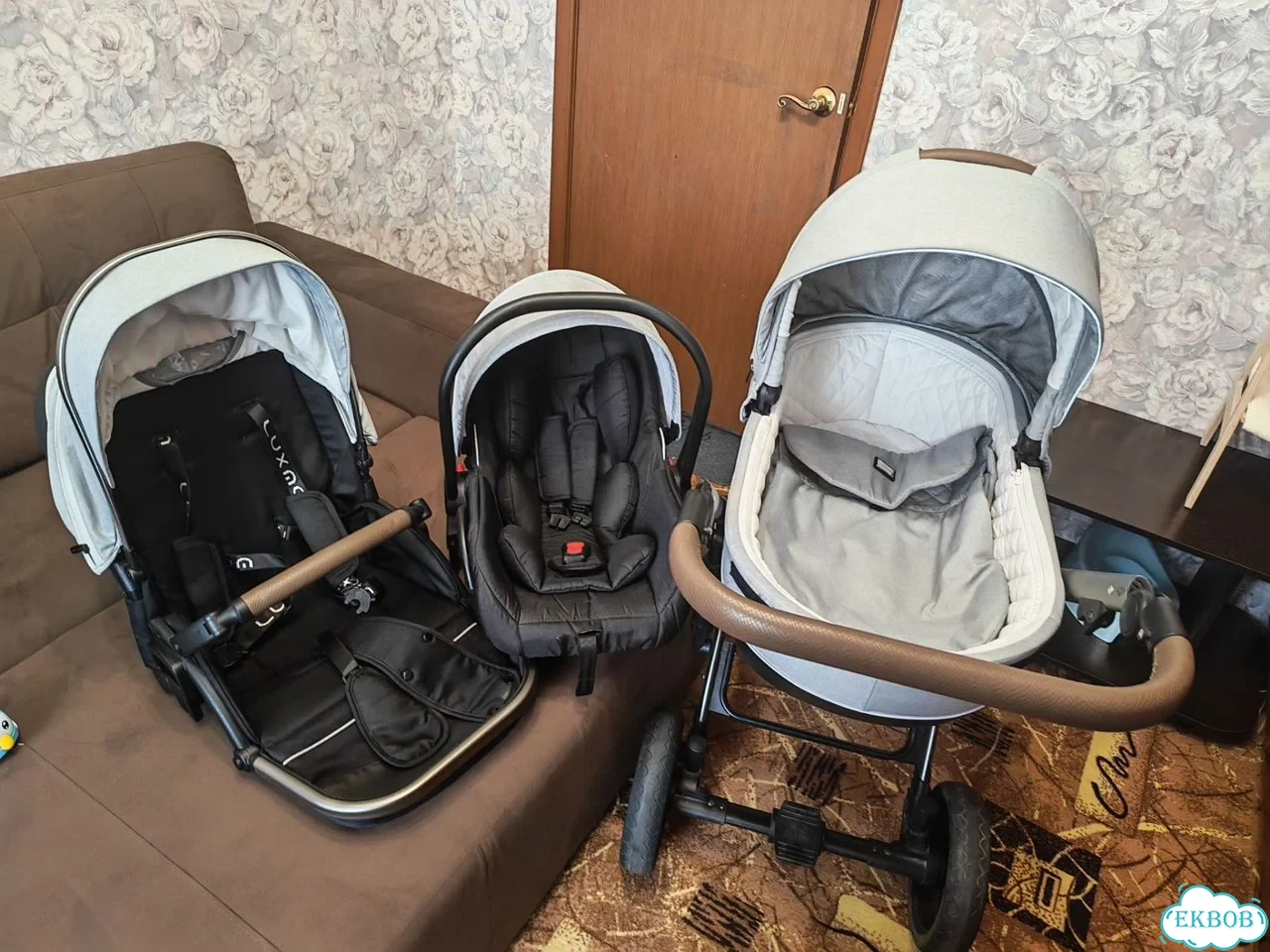 Коляска 3 в 1 luxmom f5 фото 1