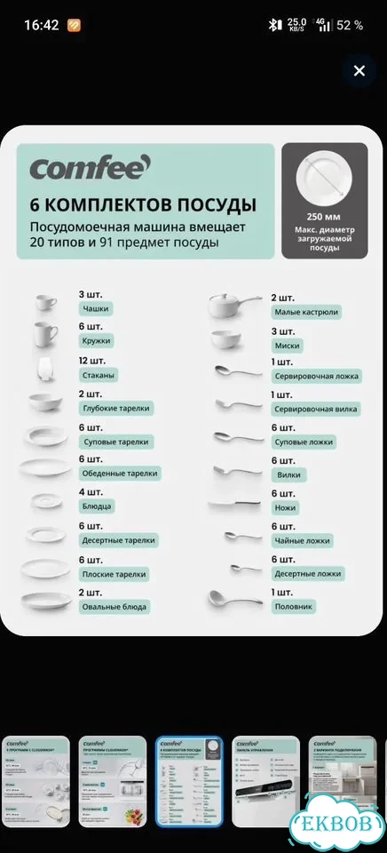Компактная посудомоечная машина фото 7