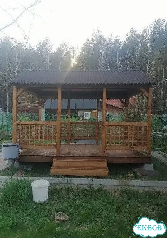 Беседка из дерева шатер фото 5