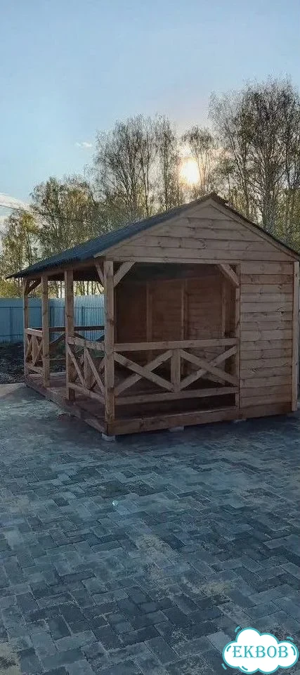 Беседка из дерева шатер фото 7