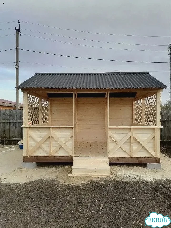 Беседка из дерева шатер фото 10