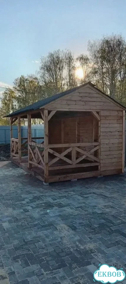 Изготовление беседок из дерева фото 3