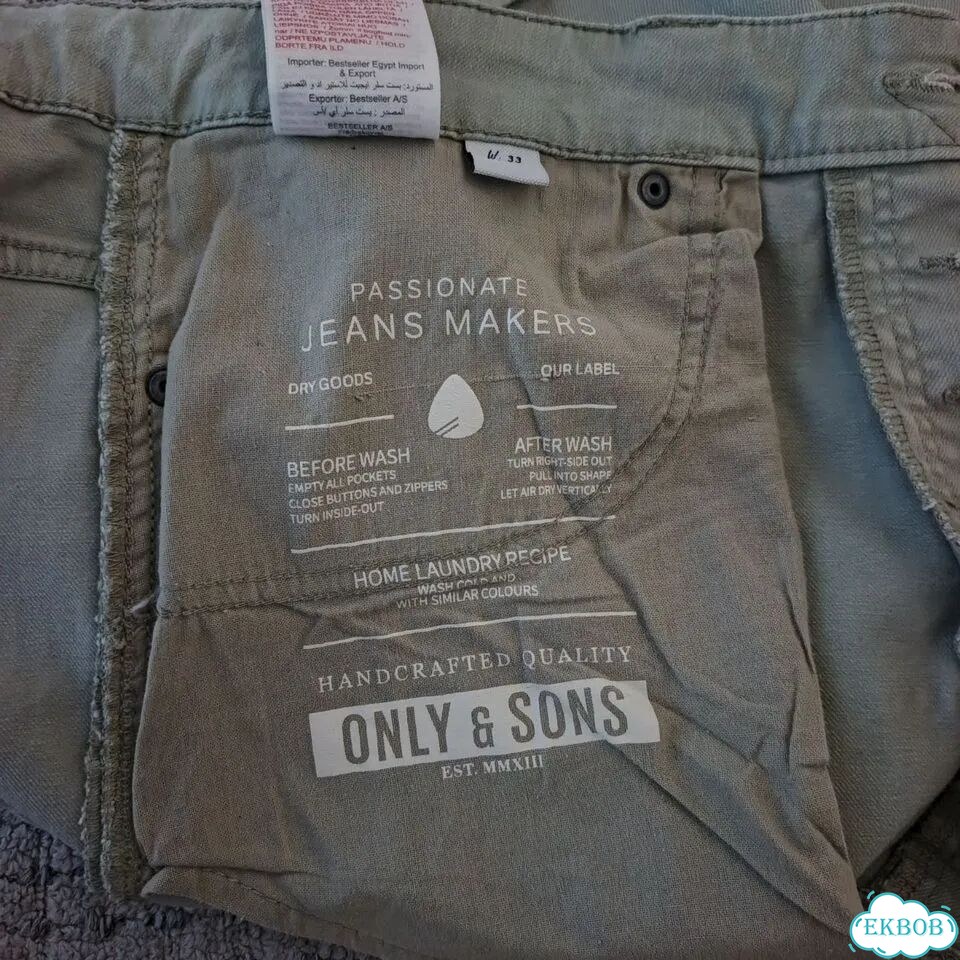 Мужские джинсовые шорты only sons 50 фото 10