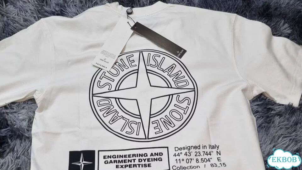 Мужской Костюм Stone Island (Футболка + Шорты) фото 2