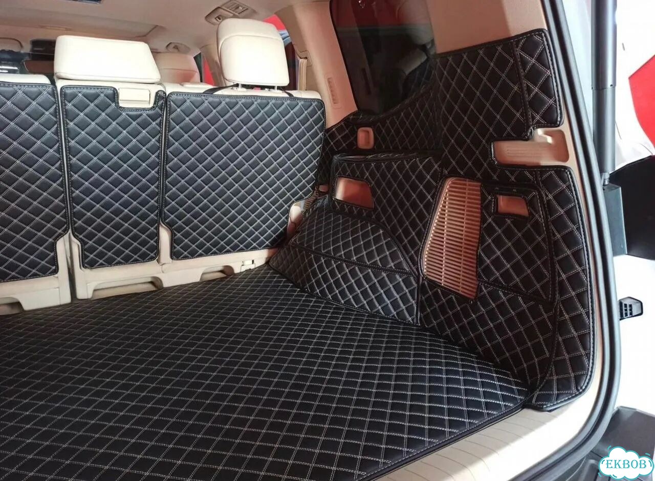 3Д коврики в багажник toyota land cruiser 300 фото 4