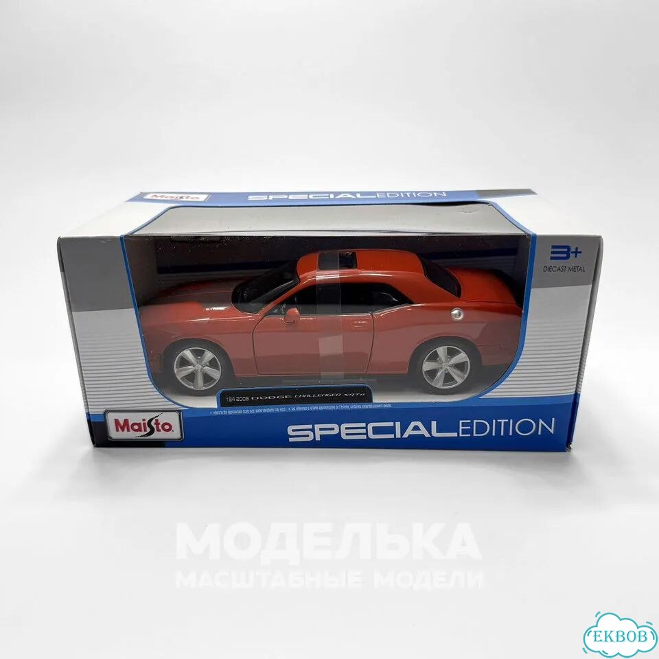 Модель 2008 Dodge Challanger SRT8 1:24 оранжевый фото 5