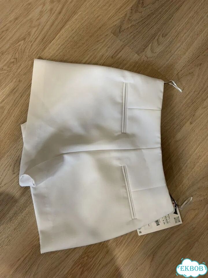 Юбка - шорты белая zara xs фото 4