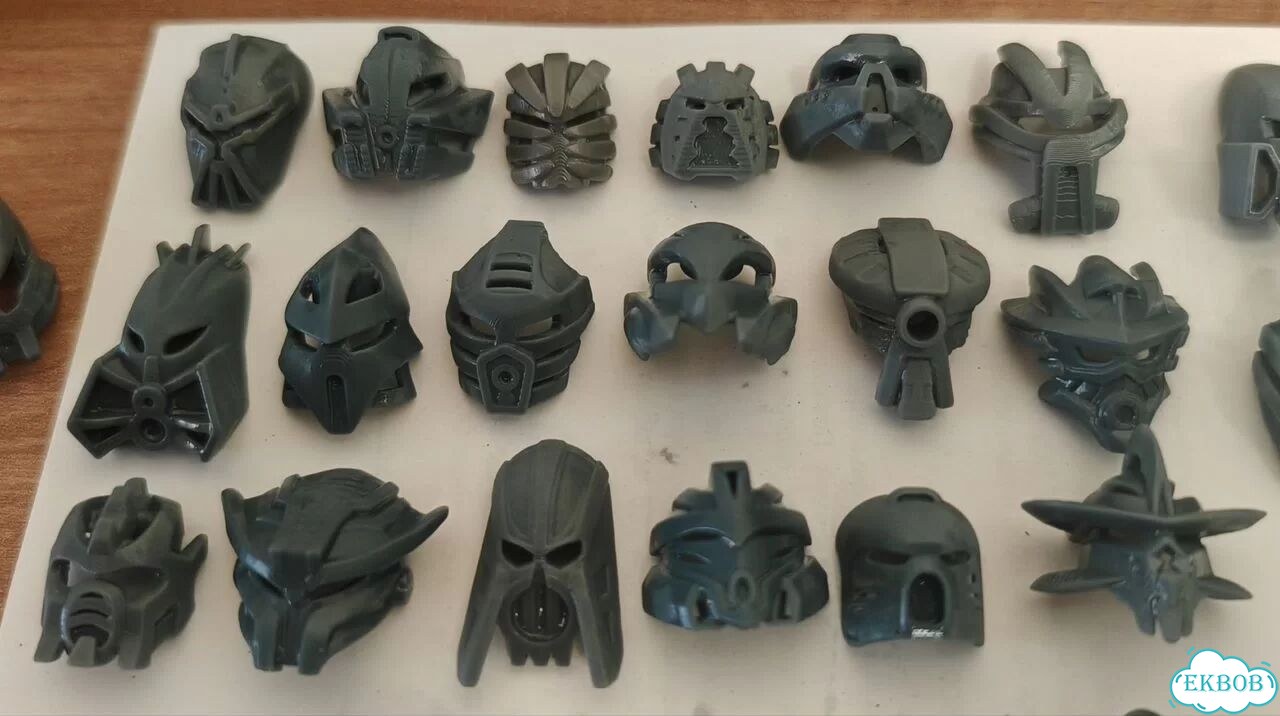 Lego Bionicle маски, 3D печать фото 1
