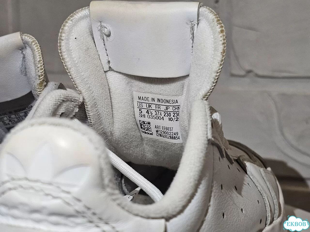 Кроссовки Adidas Supercourt белые, кожа, оригинал фото 5