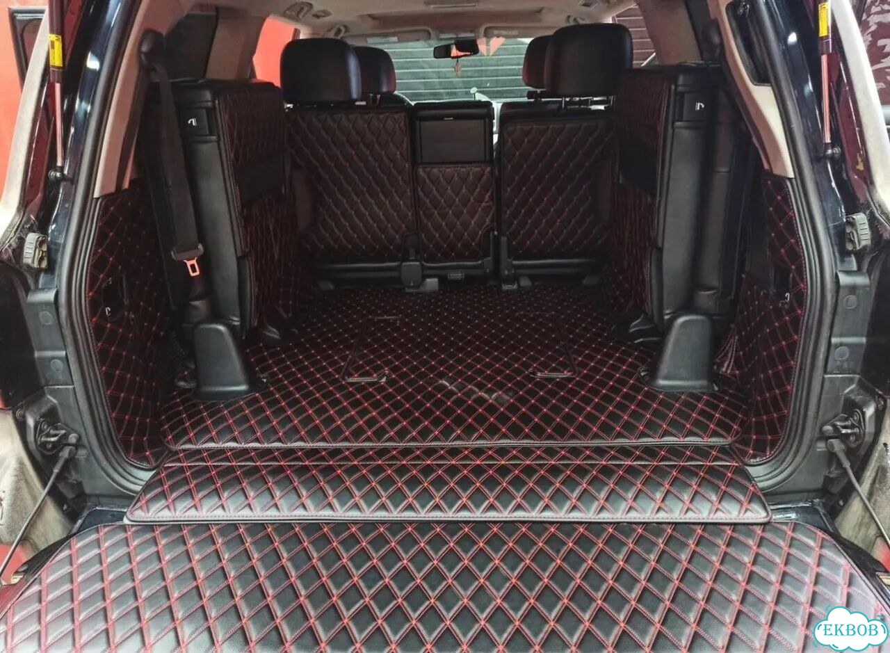 3D коврики в багажник toyota land cruiser 200 фото 1