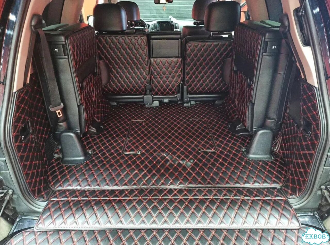3D коврики в багажник toyota land cruiser 200 фото 5