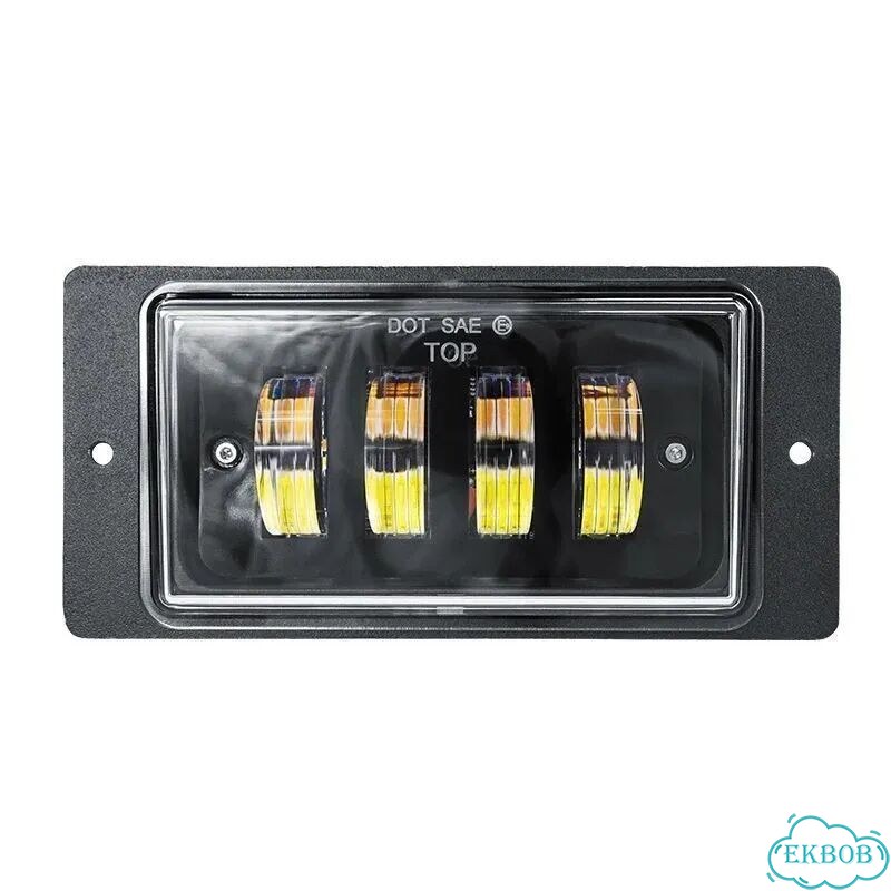 Птф ваз 2110 2114 LED 4 линзы белый жёлтый свет фото 4
